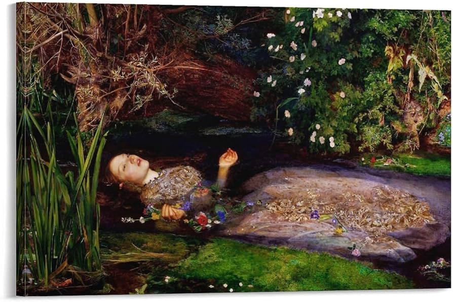 ミレー 『オフィーリア』額装品アート ミレー 『オフィーリア』額装品