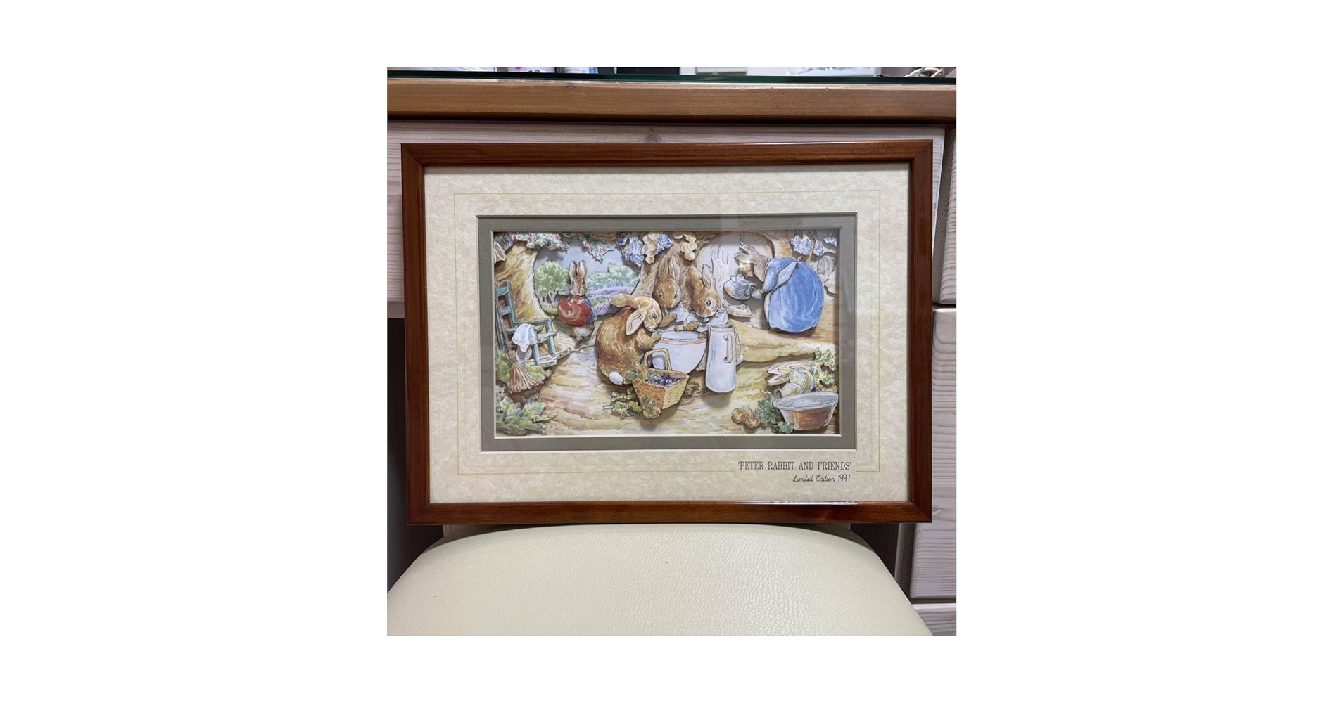 ピーターラビット デコパージュ額壁飾り ピーターラビット