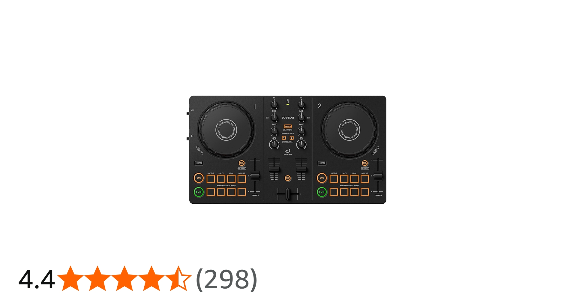 Pioneer DJ AlphaTheta DDJ-FLX2 Compact 2 Channel DJ Controller