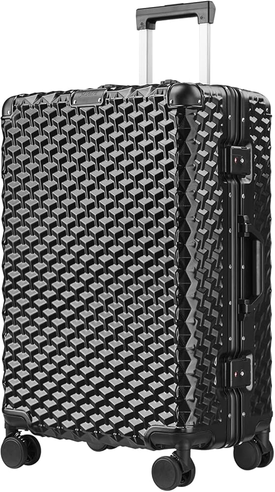 Ashard スーツケース アルミフレーム sサイズ 42L ブラック 超軽量