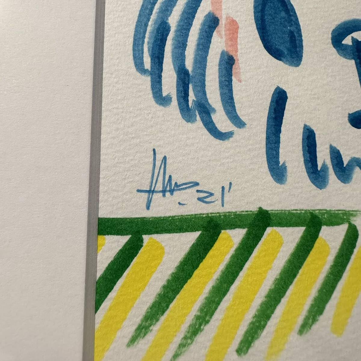 天野タケル 直筆サイン入り／NEON GREEN『Venus』複製原画 天野タケル