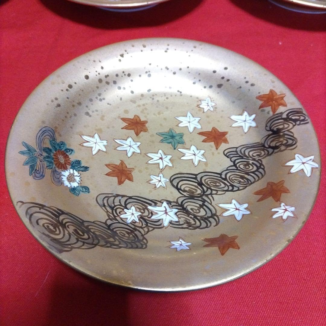 2520 深川製磁 スノーローズ皿5客 方皿1客 vintage fukagawa 深川製磁