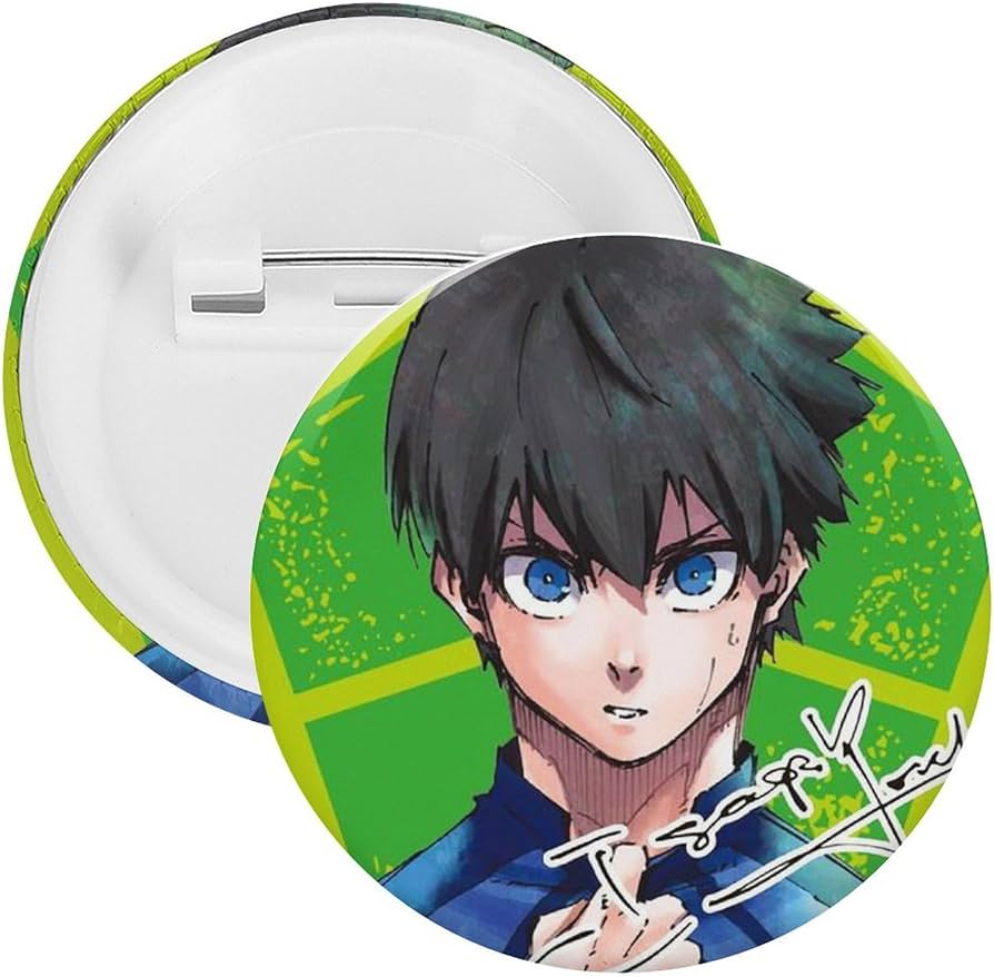 Amazon.co.jp: ブルーロック 潔 世一 缶バッジ ばね針式 同人グッズ