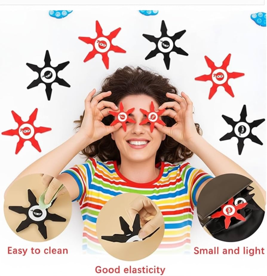 Amazon.com: Deekin 48 Pcs Ninja Foam Star Toys Throwing Stars Foam