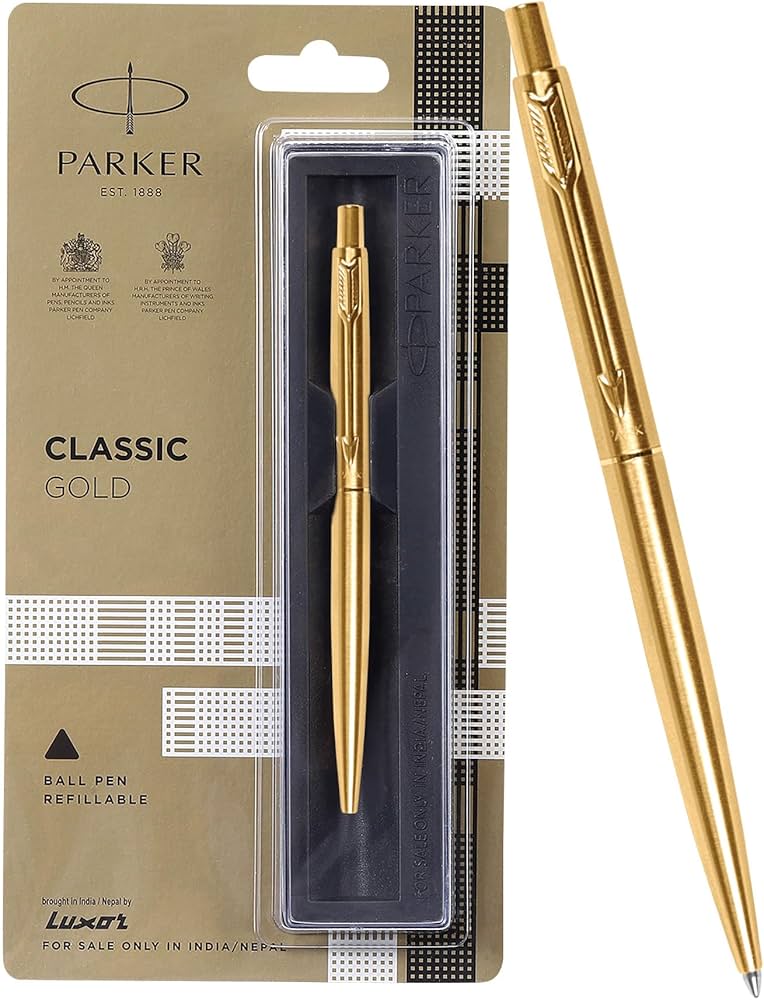 Amazon | Parker Classic Gold GT Ball Pen | 水性ボールペン | 文房具