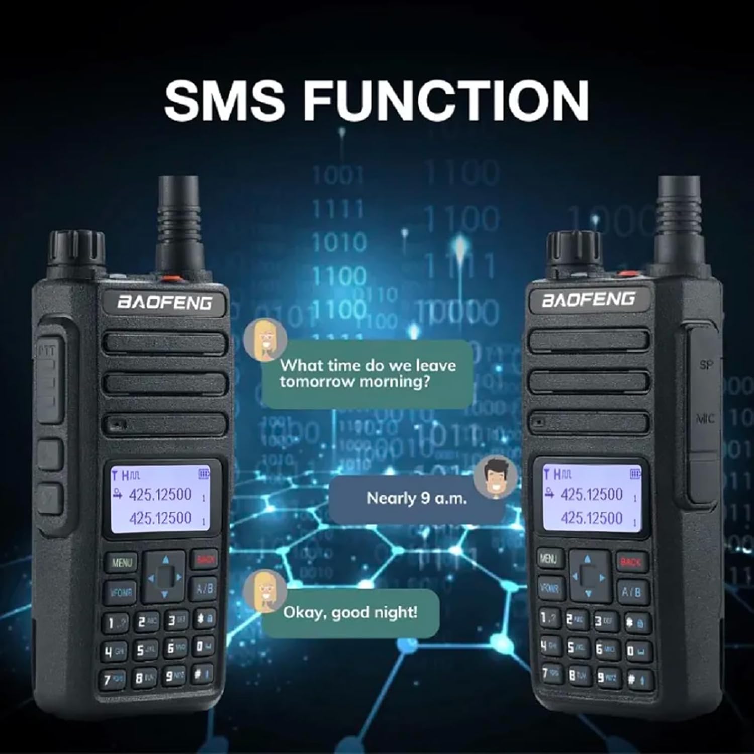 BAOFENG DR-1801UV DMR デジタル/アナログ双方向無線機 取扱説明書