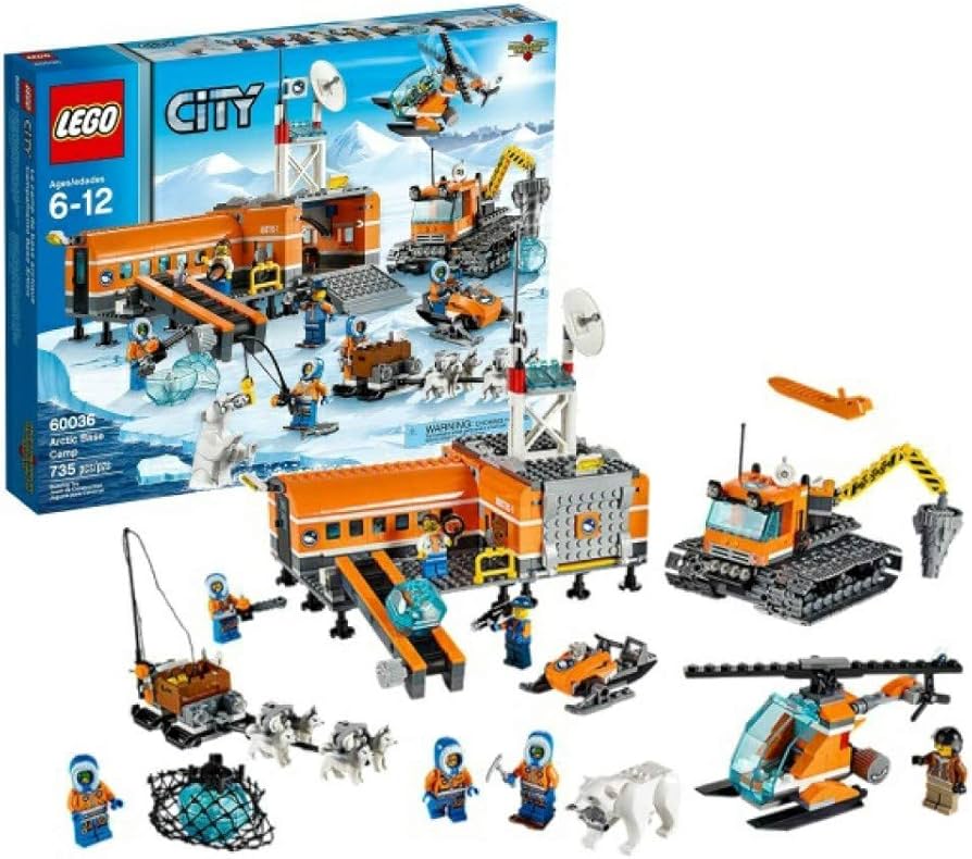 Amazon.co.jp: レゴ シティ スノーベースキャンプとクローラードリル