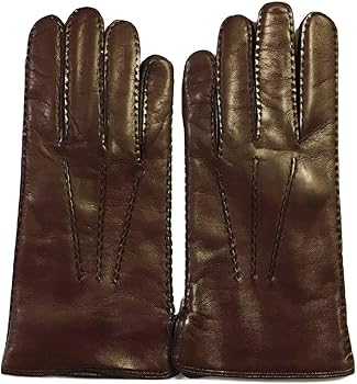 高級ブランド】madova 本革レザー手袋 カシミア100% ブラウン 茶色