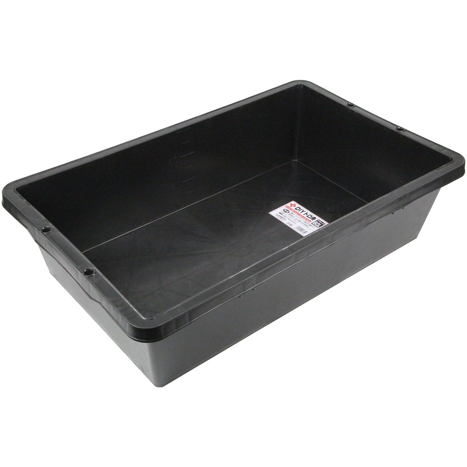 Amazon | 赤長 DIYトロ舟 ブラック 60L 約410×715×207mm | フルイ・トロ舟