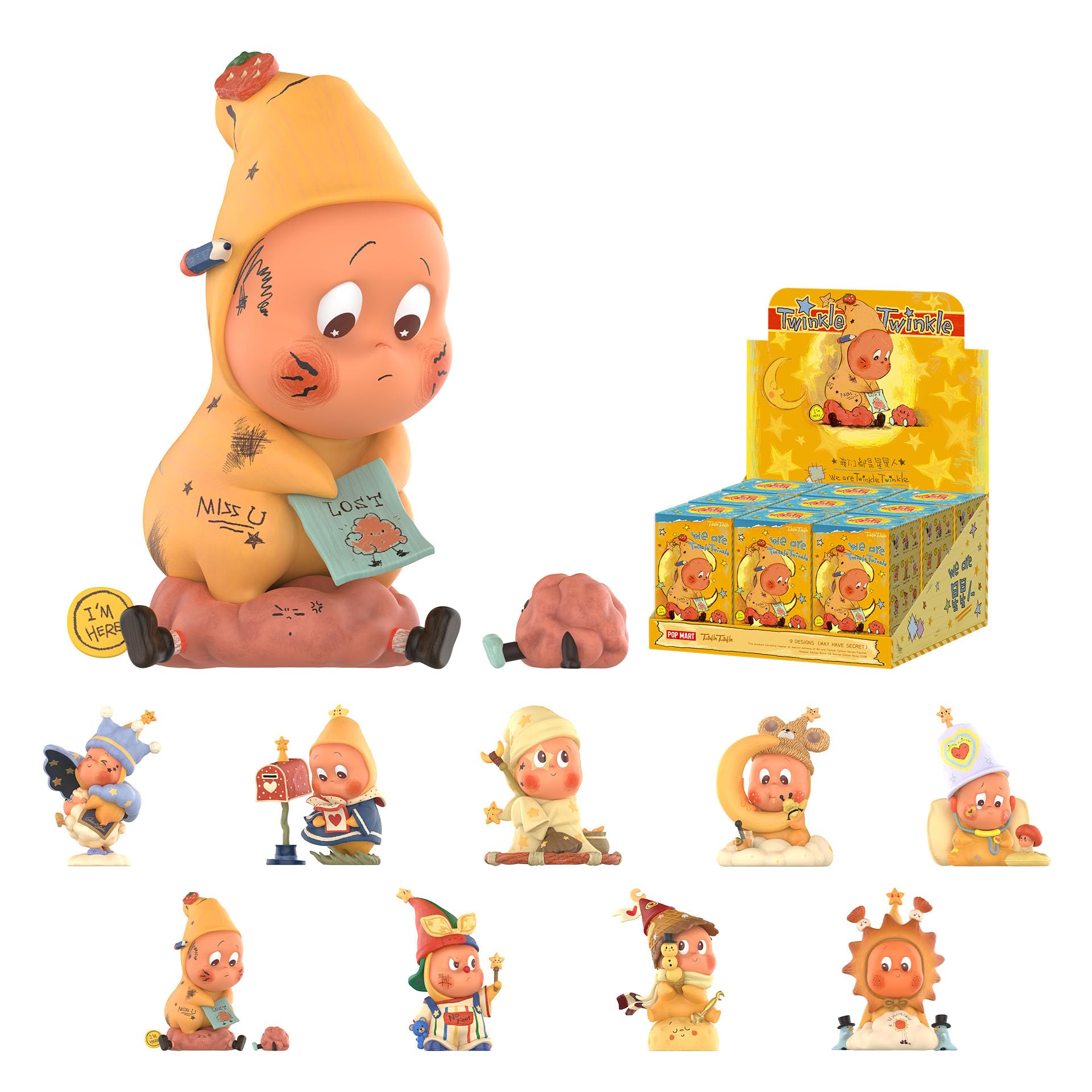 Amazon.com: POP MART We are Twinkle Twinkle Series Figures, 9PCs