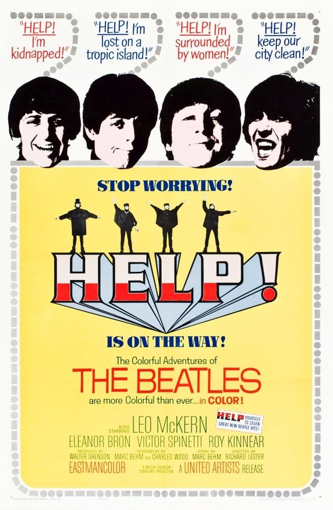 HELP!/BEATLES/オリジナル・ポスター/1965年英国映画/ビートルズ
