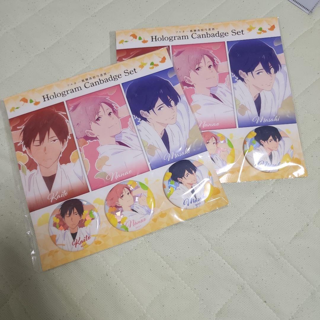 ツルネ 風舞高校弓道部 小野木海斗 如月七緒 滝川雅貴ホログラム 缶