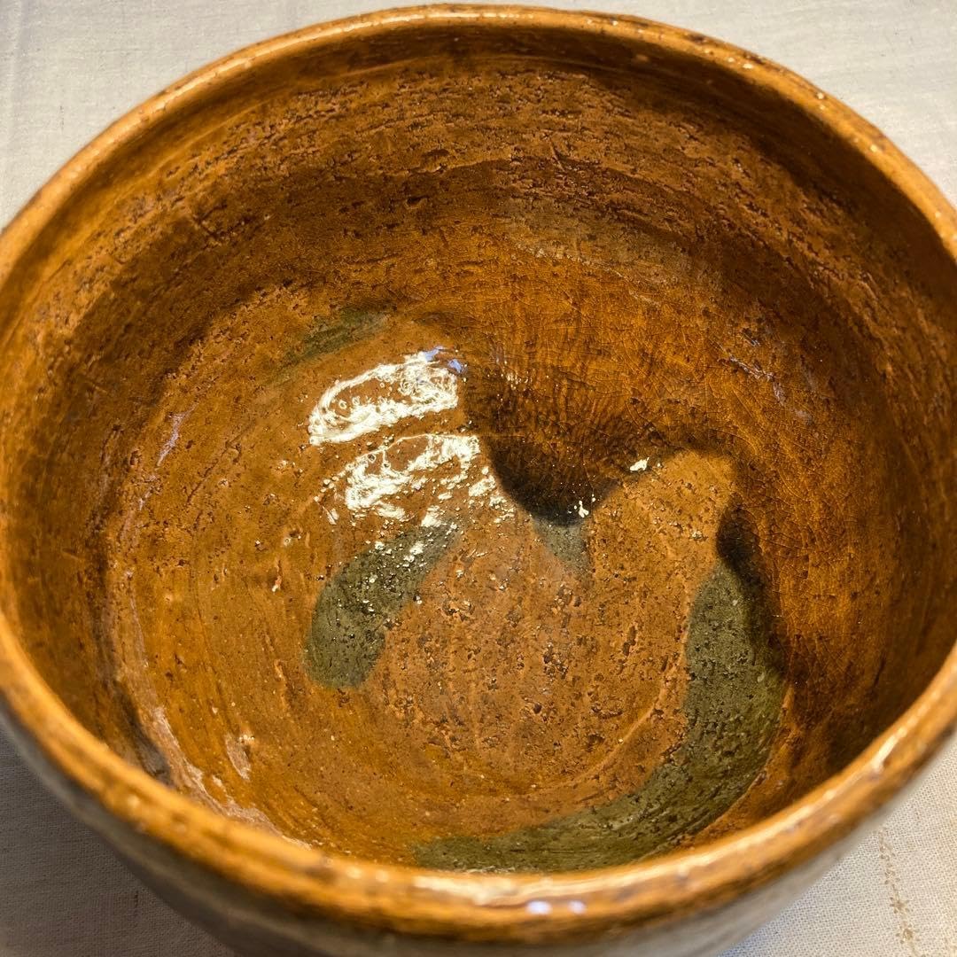 茶道具 茶碗 黒織部 喜宝茜 黒茶碗 岩ケ根窯 瀧口喜平爾 美濃焼