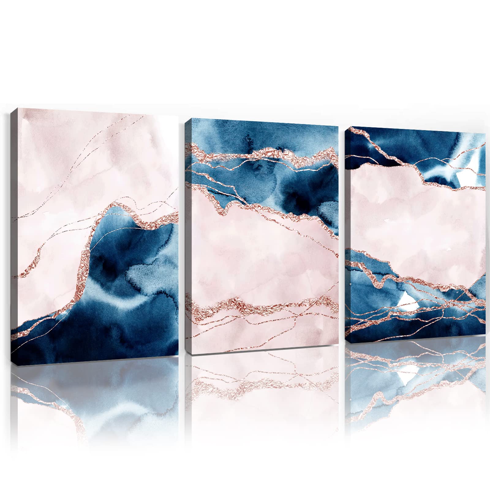 青とピンクの抽象画 キャンバスアート 青とピンクの抽象画 キャンバス