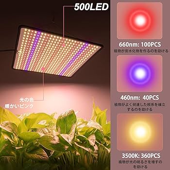 おまめ あけぼの4枚セットGREENSINDOOR LED植物育成ライト おまめ
