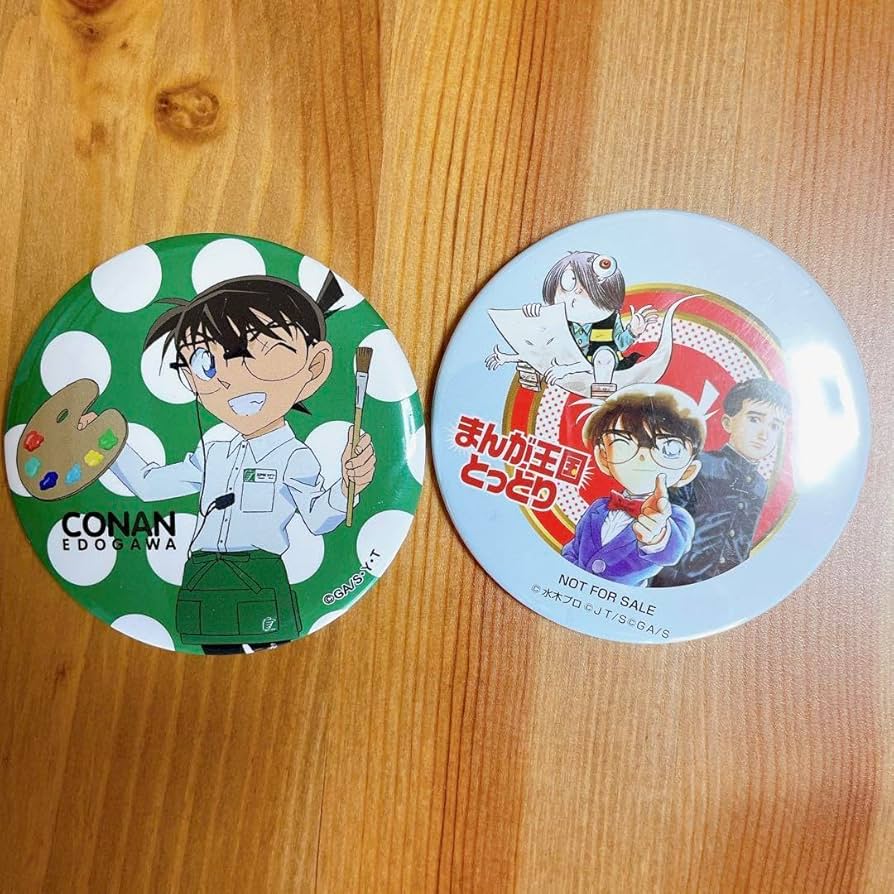 名探偵コナン缶バッジまんが王国とっとりアクションパーク