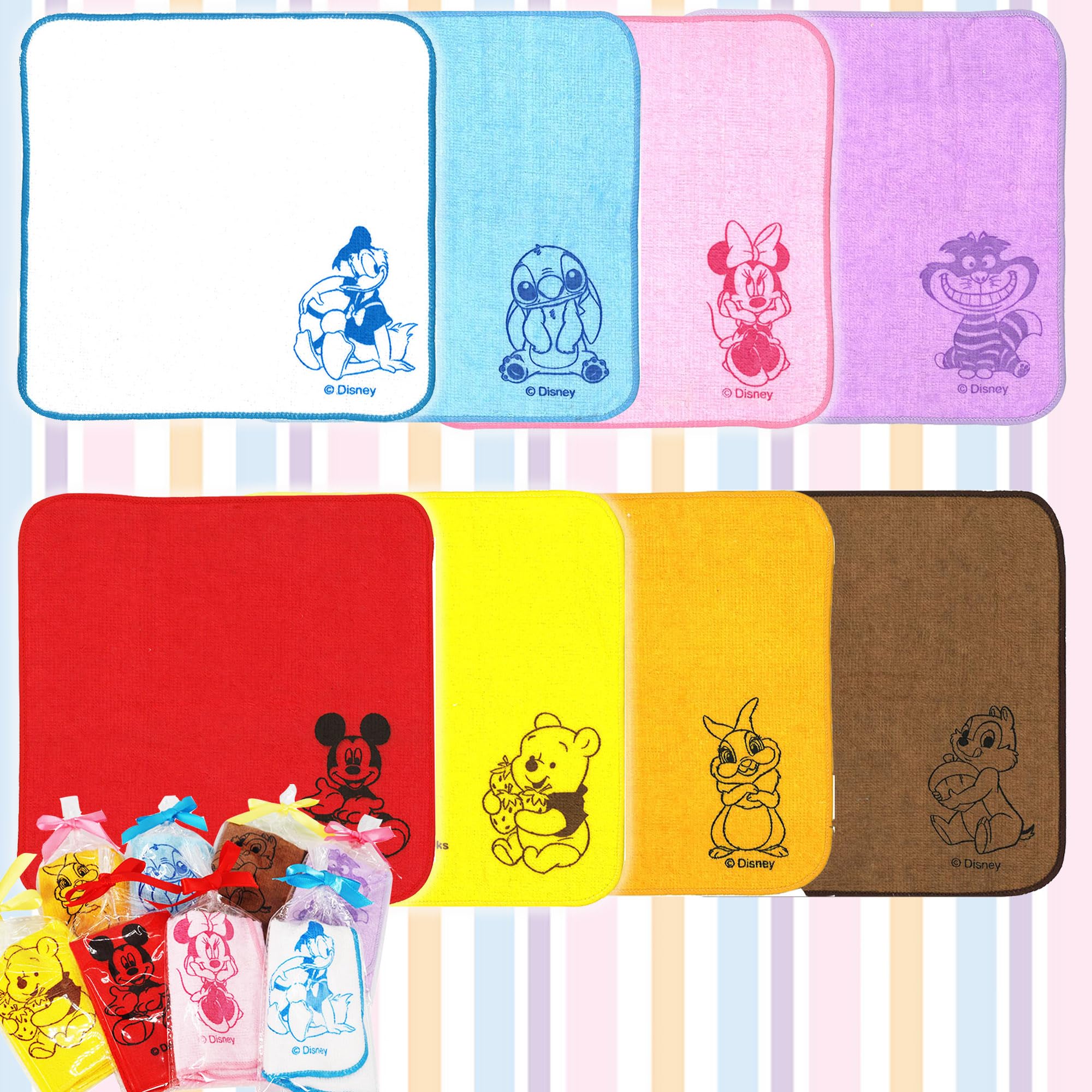 Amazon｜タオル ハンドタオル キャラクター カラフル ミニタオル