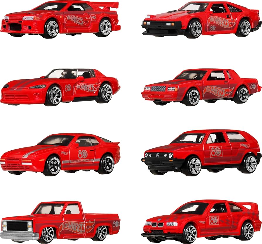 Hot Wheels Toy Cars & Trucks 8-Pack, Set of 8 Die-Cast 1:64 Scale