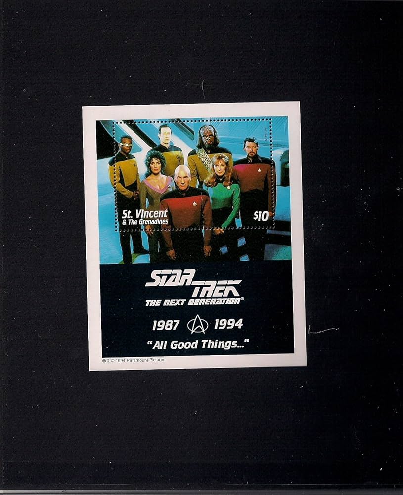 スタートレック 30周年記念切手 額装入り① セントビンセント スタート