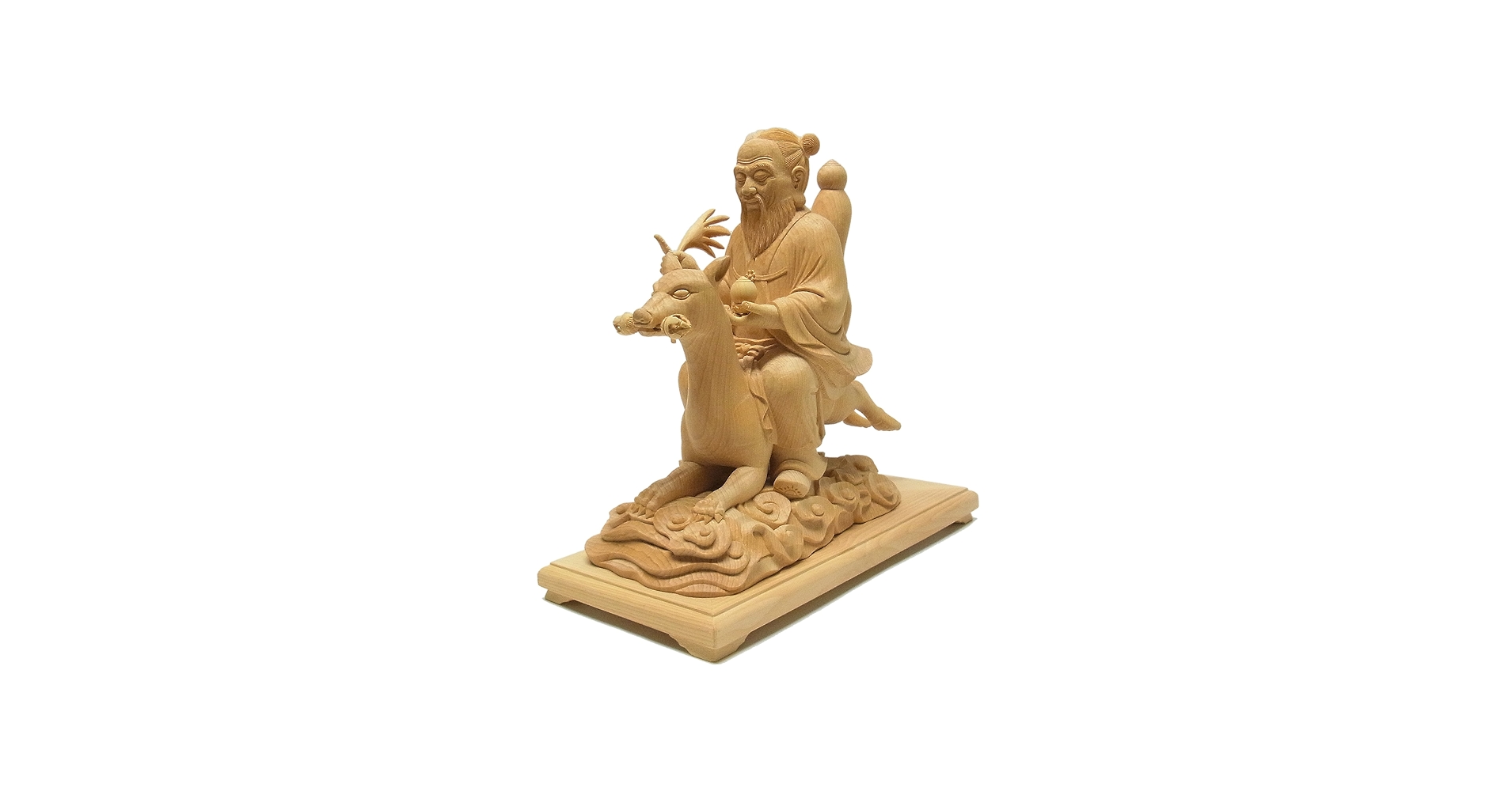 Amazon | 榧 宇迦之御魂神 29cm 木彫り 仏像 | Ryusho | 仏像