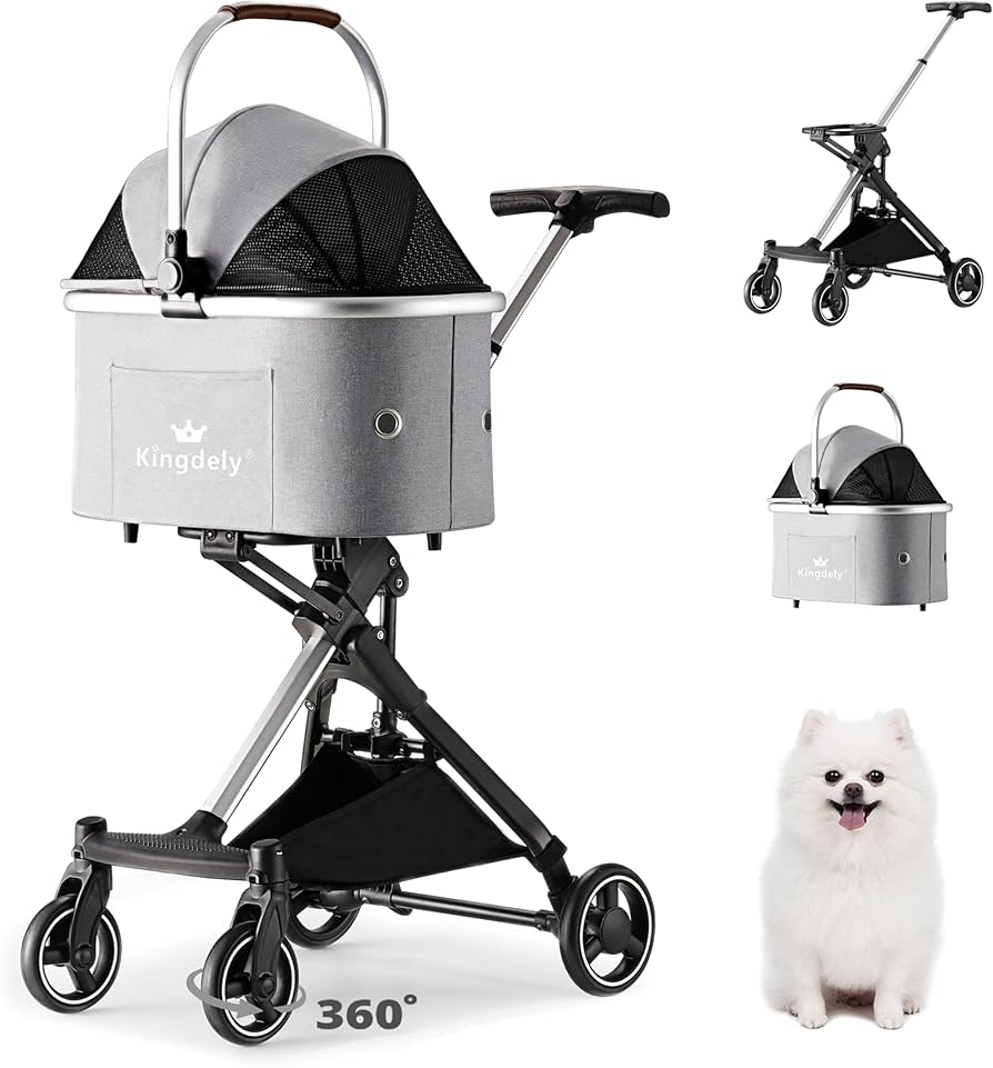 Amazon.co.jp: Kingdely ペットカート 犬 カート 小型犬 軽量