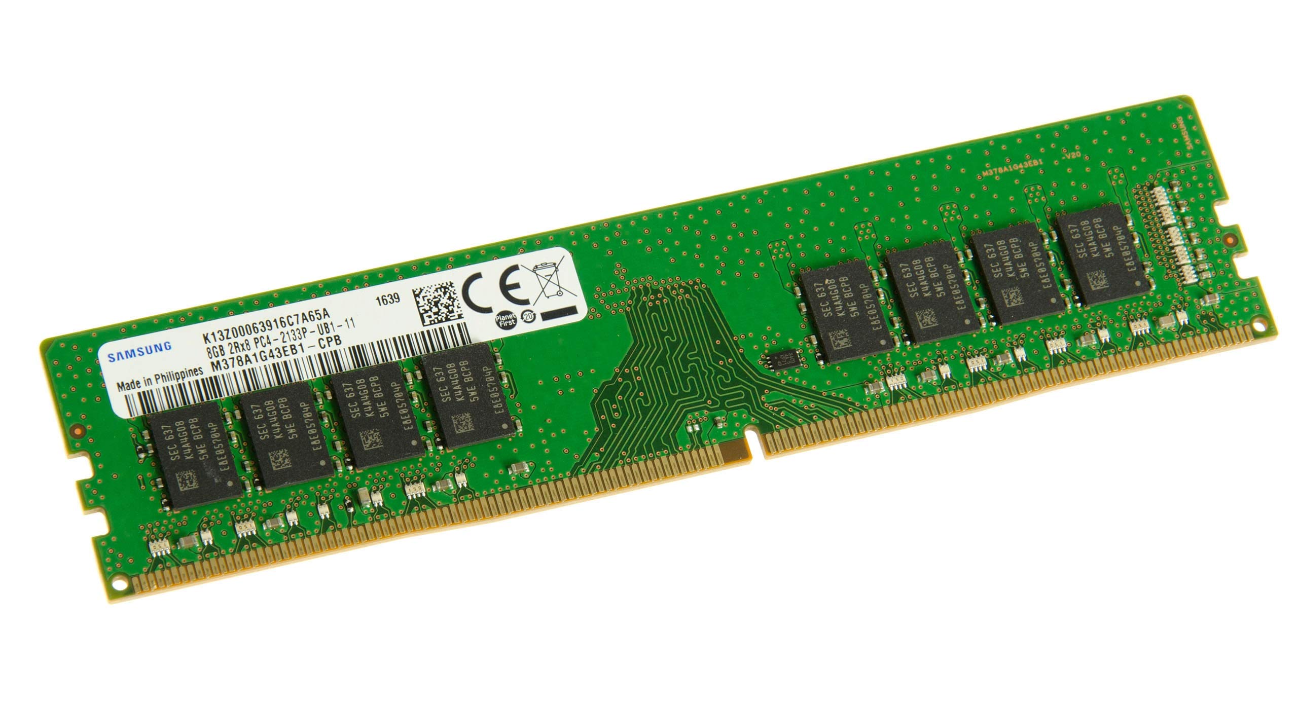 Samsung M378A1G43EB1-CPB 8GB PC4-2133P 2Rx8 Desktop Memory at