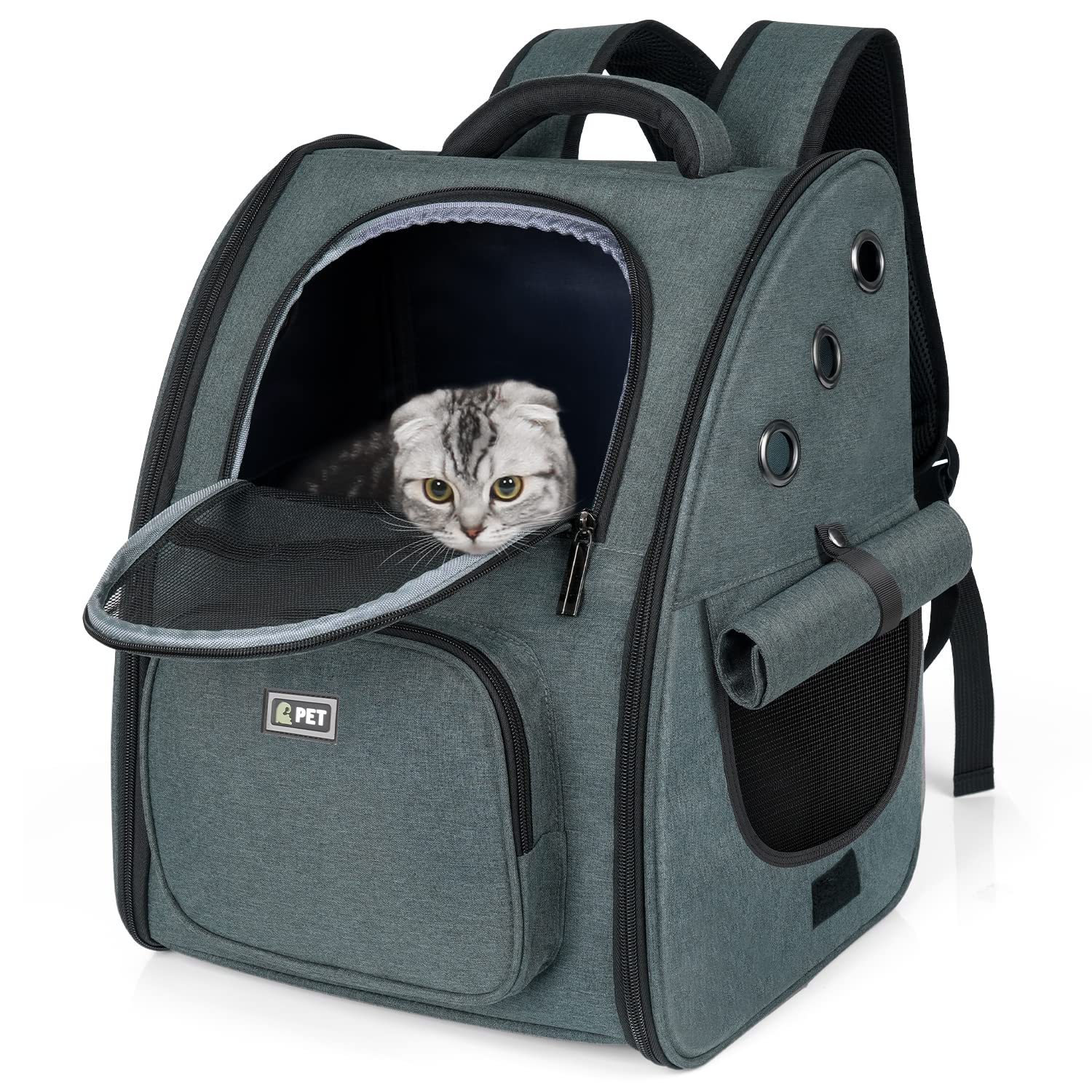 Amazon.co.jp: Tresbro 最新型 犬 猫 リュック カーテン付きの ペット