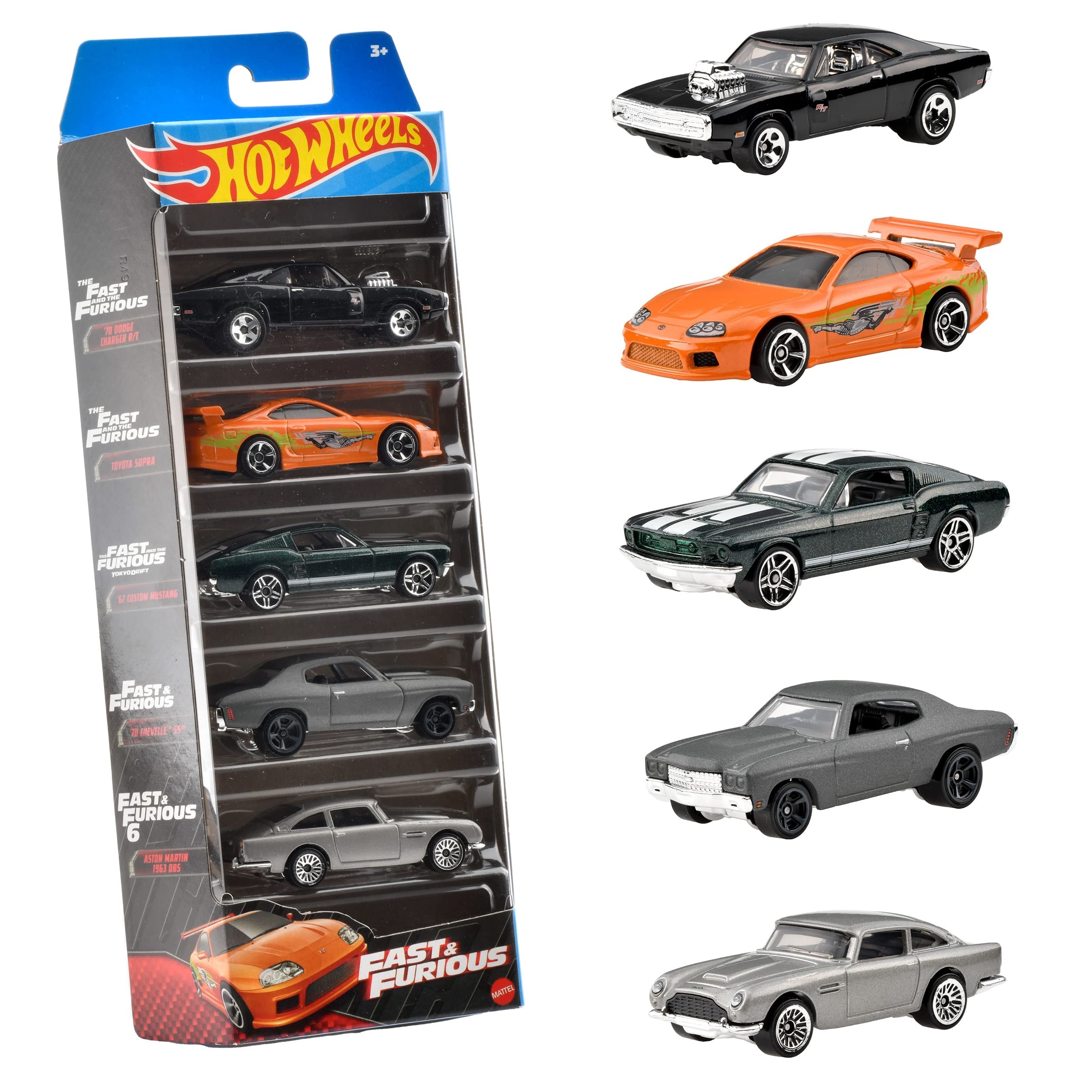 Hot Wheels Fast&Furious ワイルドスピード5台セット#23 Amazon