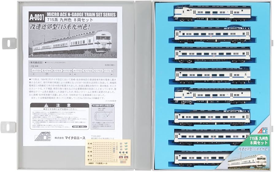 Amazon | マイクロエース Nゲージ 715系九州色 8両セット A0031 鉄道