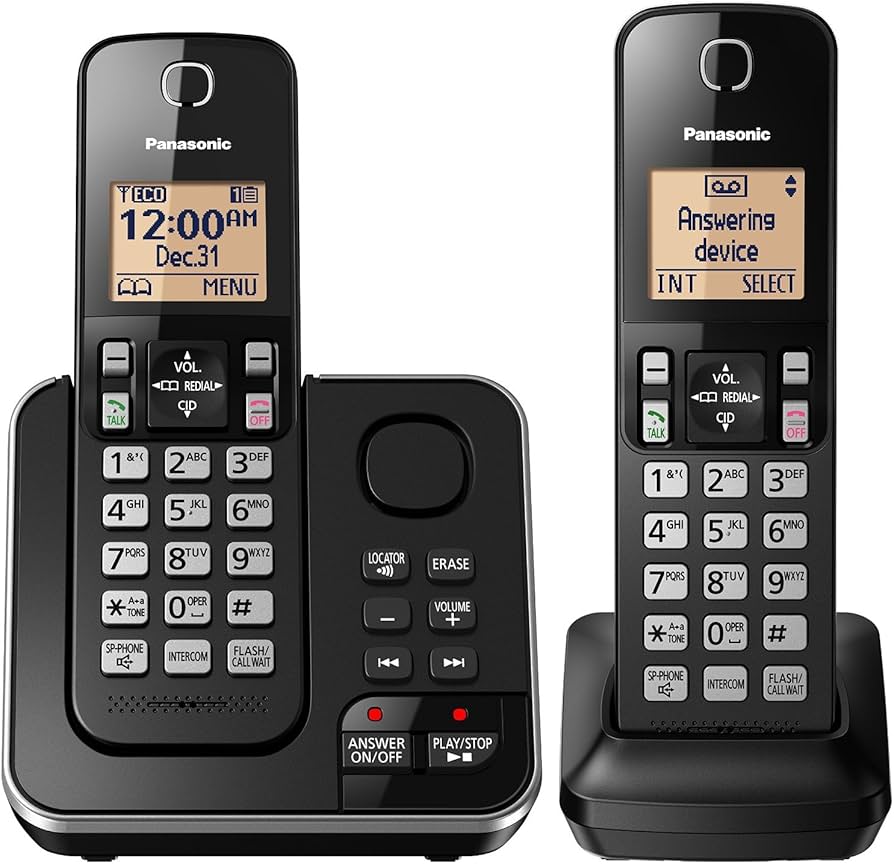 Amazon.com: Panasonic KX-TGC362B Dect 6.0 2 Handset Landline