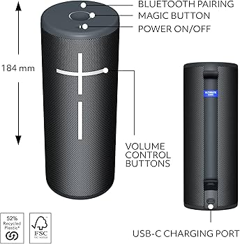 Amazon.com: Ultimate Ears Boom 4 Portable Waterproof Bluetooth
