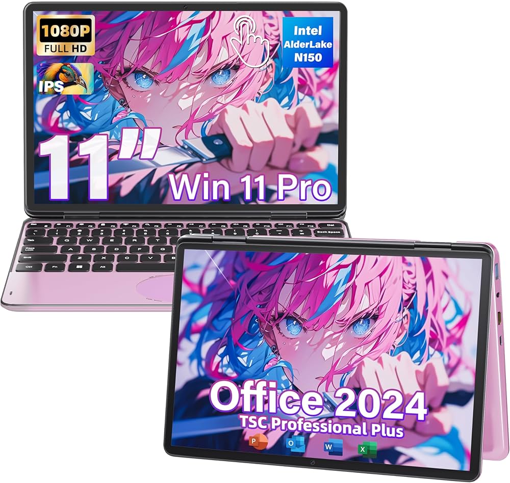 Amazon.co.jp: 2in1ノートパソコン10.95インチタッチパネル【Win11 Pro