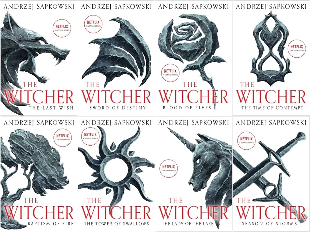The Witcher Series 8-Book Collection Set - The Last Wish, Sword of