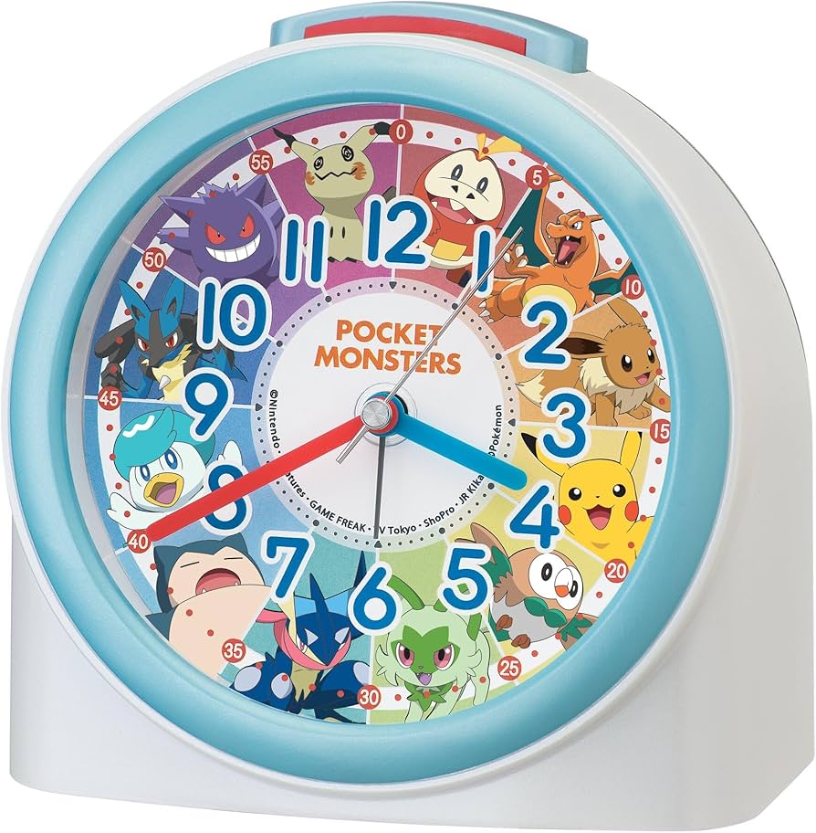 Amazon.co.jp: Seiko Alarm Clock Quartz Clock Character Pokemon