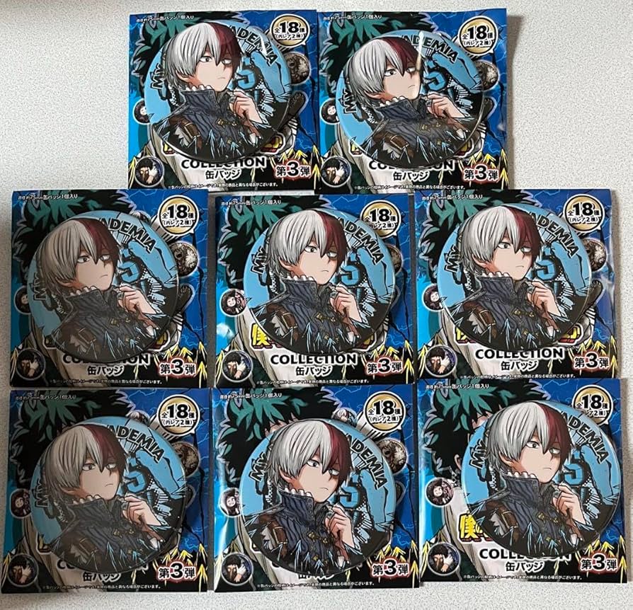 僕のヒーローアカデミア ヒロアカ 新十傑缶バッジ 轟焦凍 ヒロアカ