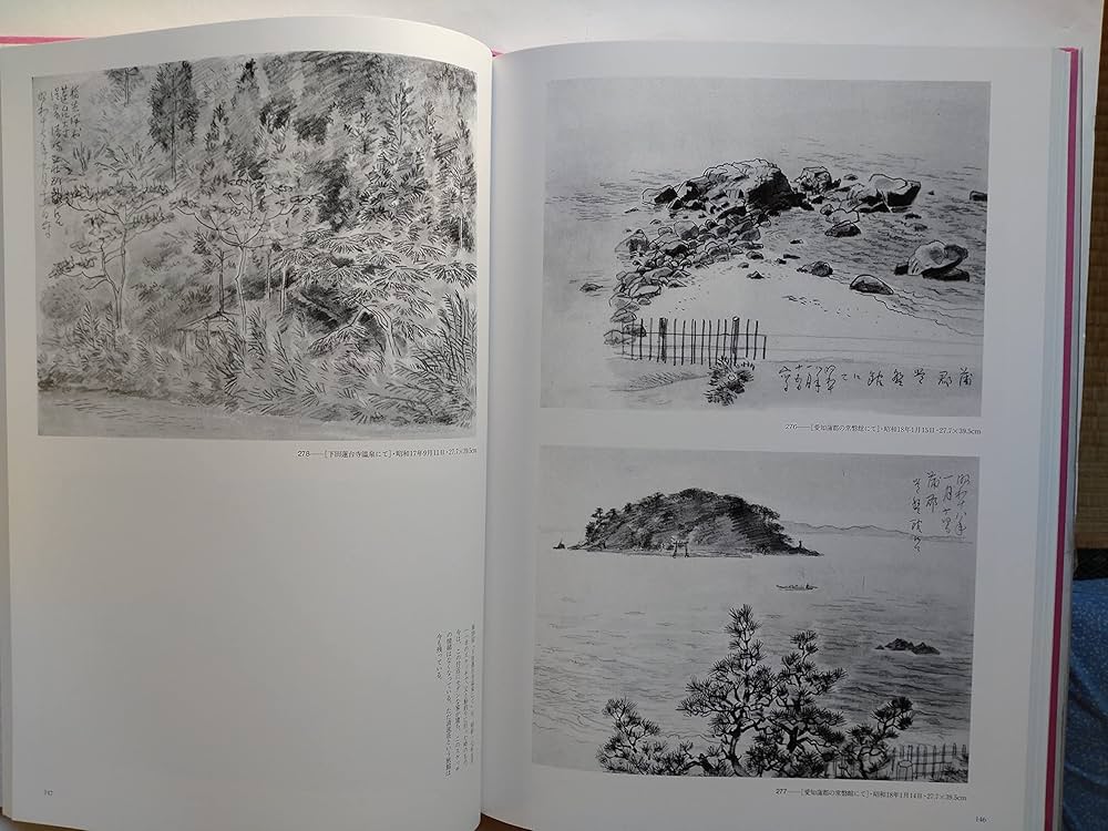 伊東深水、スケッチ画（素描画集4巻p83 no469）【修善寺】 伊東深水