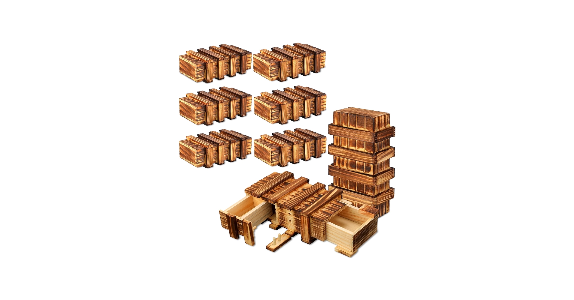 Amazon.com: Yilloog 4 Pcs Secret Puzzle Box for Adults Puzzle