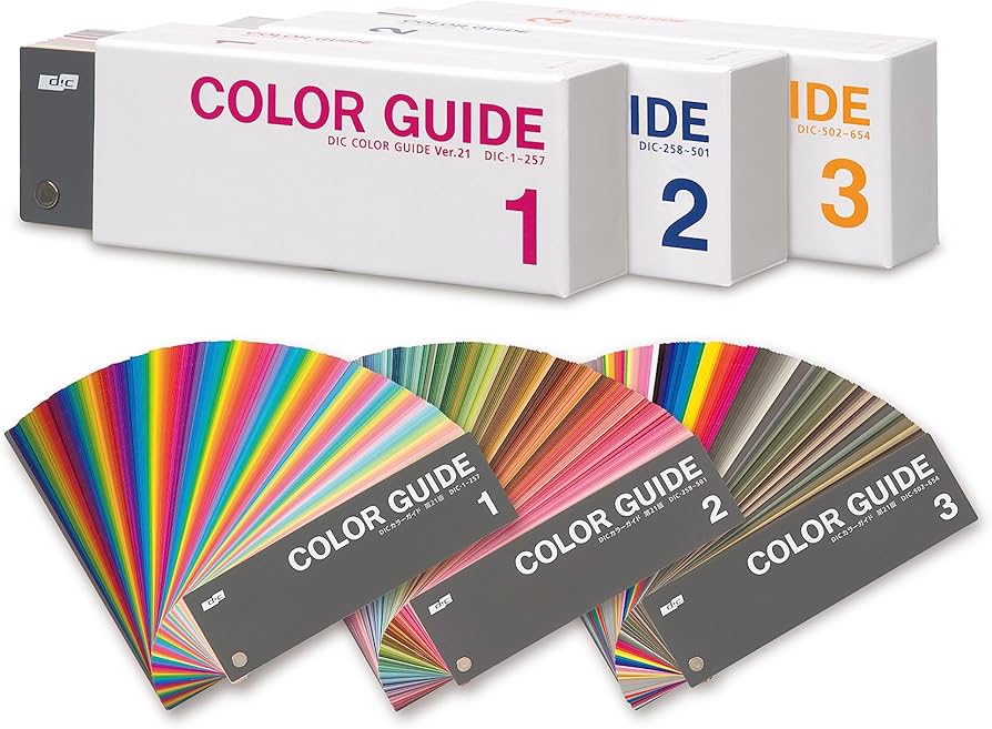 Amazon | DIC カラーガイド(PART1)3冊組第21版 | 配色カード・カラー