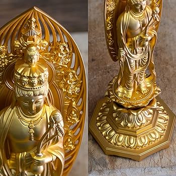 銅製 仏像 八臂十一面観音仏像 開運 風水 招財 置物 工芸品 銅製 仏像