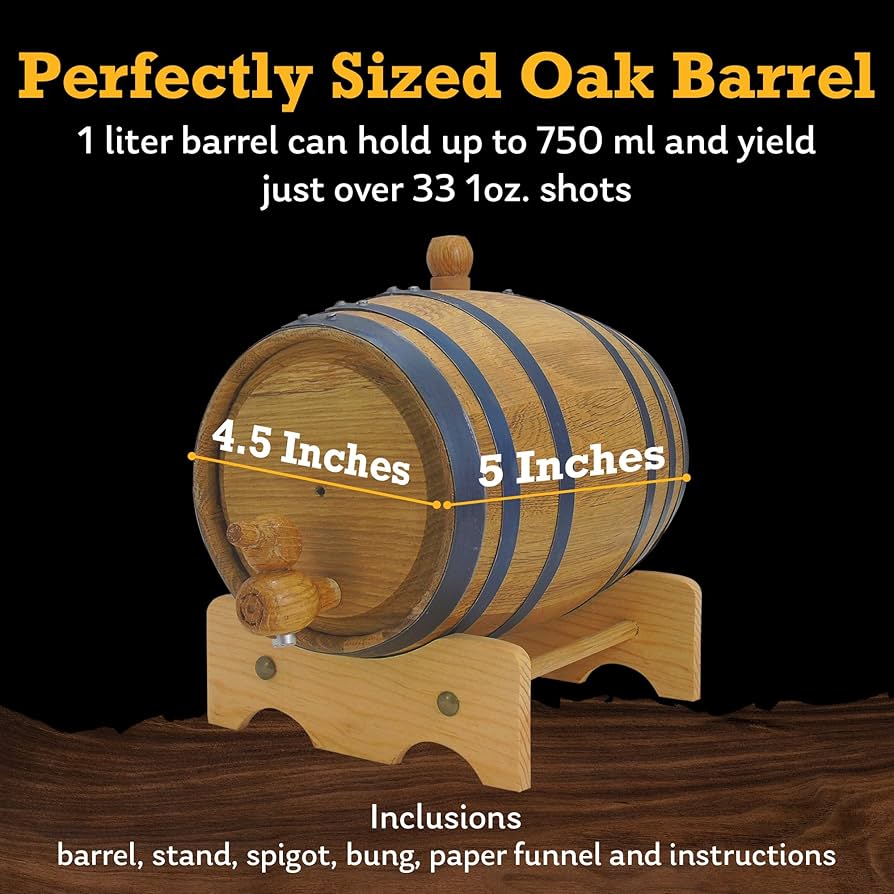Amazon.com: Red Head Barrels - 1 L Premium Distillery-Grade Oak