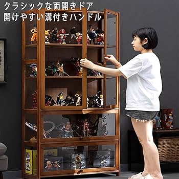 Amazon.co.jp: JXHNZYQコレクションキャビネット 木製 ショーケース 棚