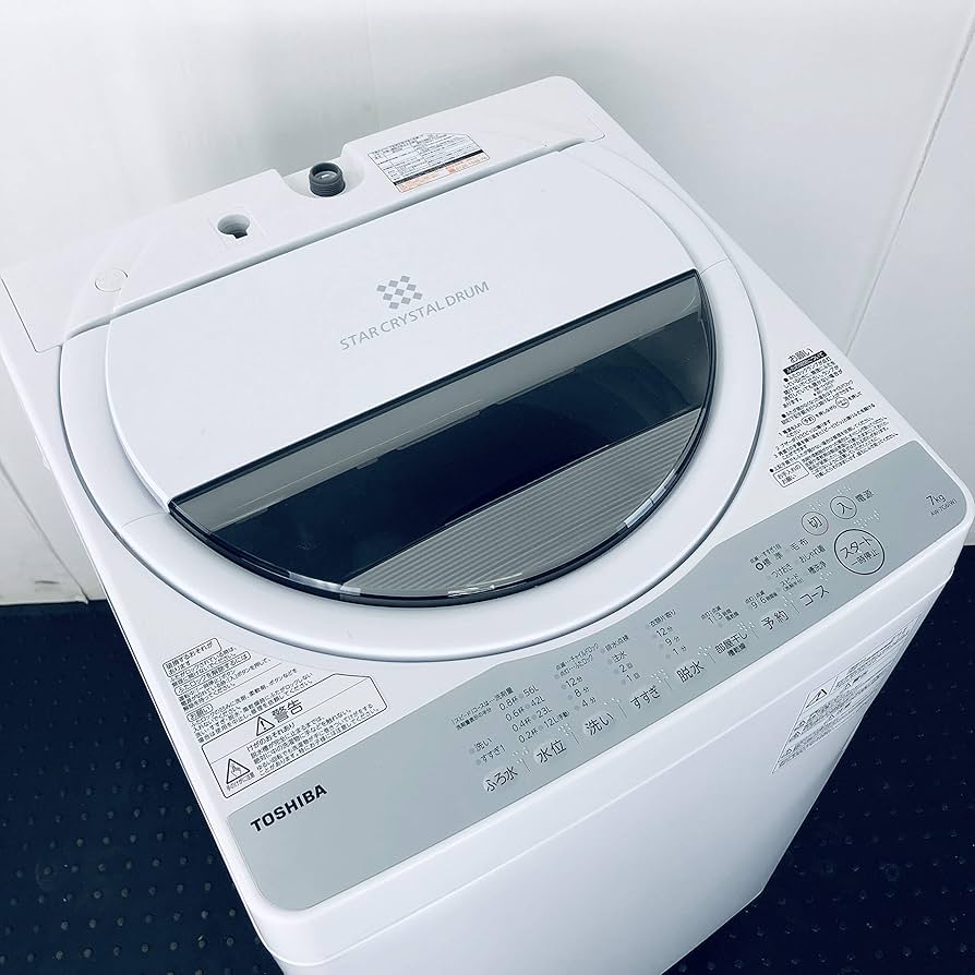 外装凹みあり【美品】 東芝 洗濯機 2017年製 7kg スタークリスタル