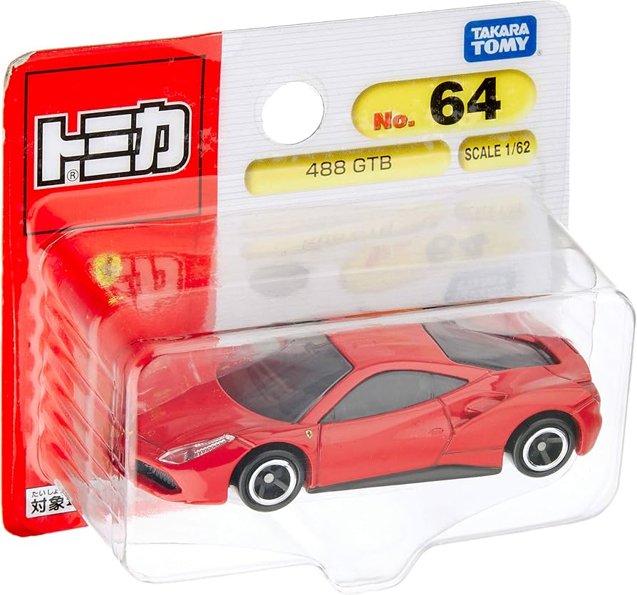 Amazon | トミカ No.64 488 GTB (BP) | ミニカー・ダイキャストカー