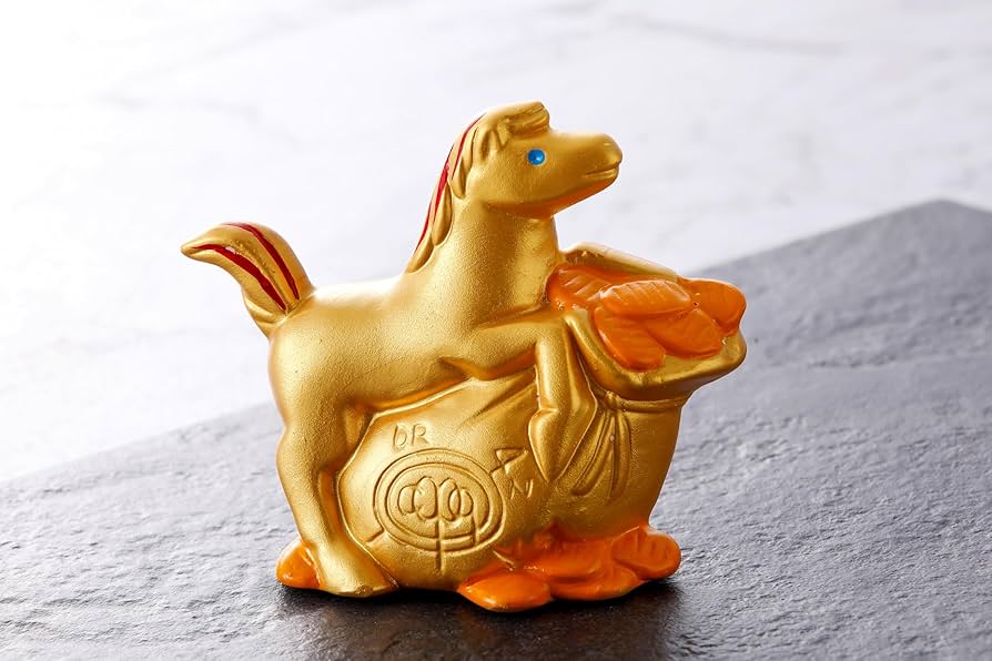 Amazon.co.jp: 【Dr.コパ監修】2026年 開運干支 午（うま）置物｜金運