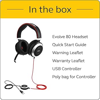 Amazon.com: Jabra Evolve 80 - Professional Stereo Noise Cancelling