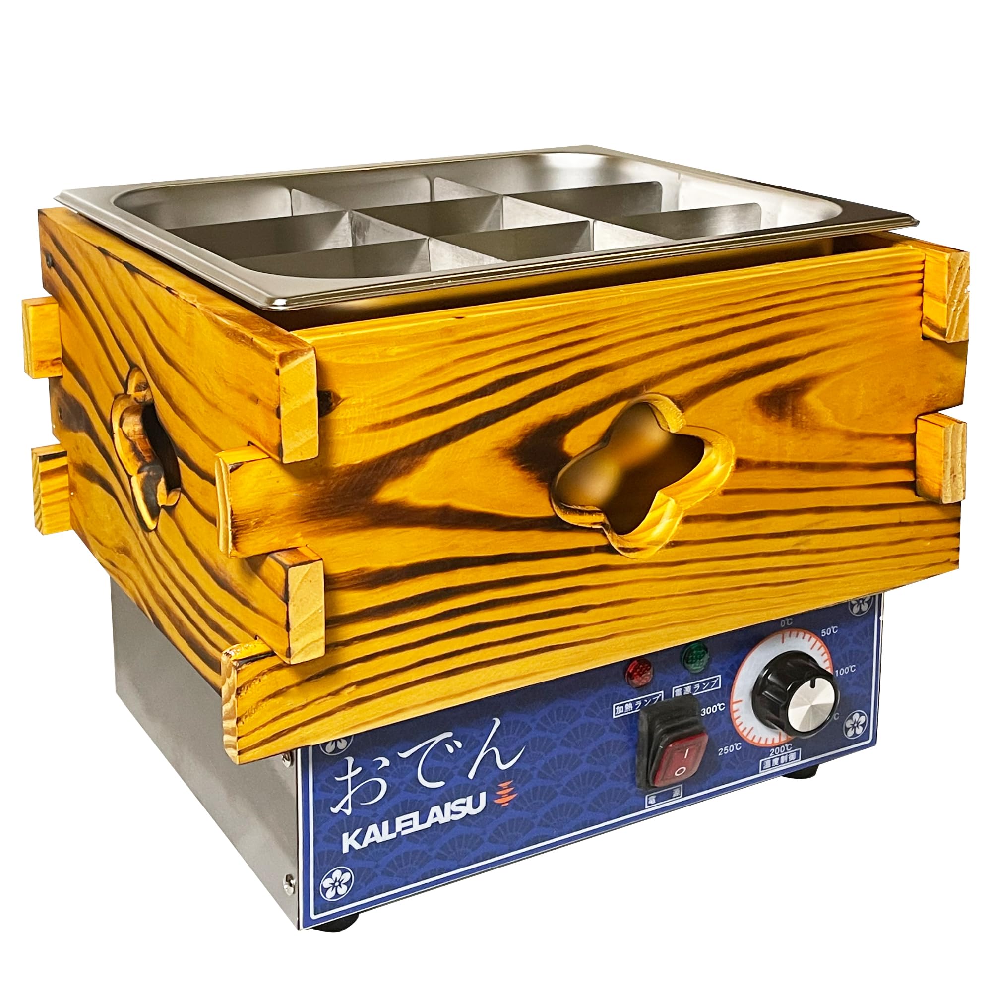 Amazon | KALELAISU おでん鍋 9グリッド 10L大容量 電気おでん鍋 0-300
