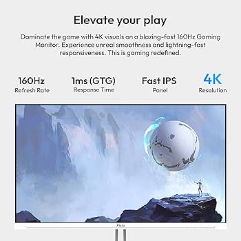 Amazon.com: Pixio PX27U Wave White 27 inch 160Hz Refresh Rate 4K