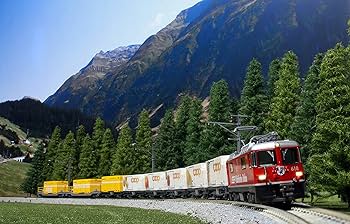 Amazon | KATO Nゲージ レーティッシュ鉄道 コンテナ貨物列車 8両