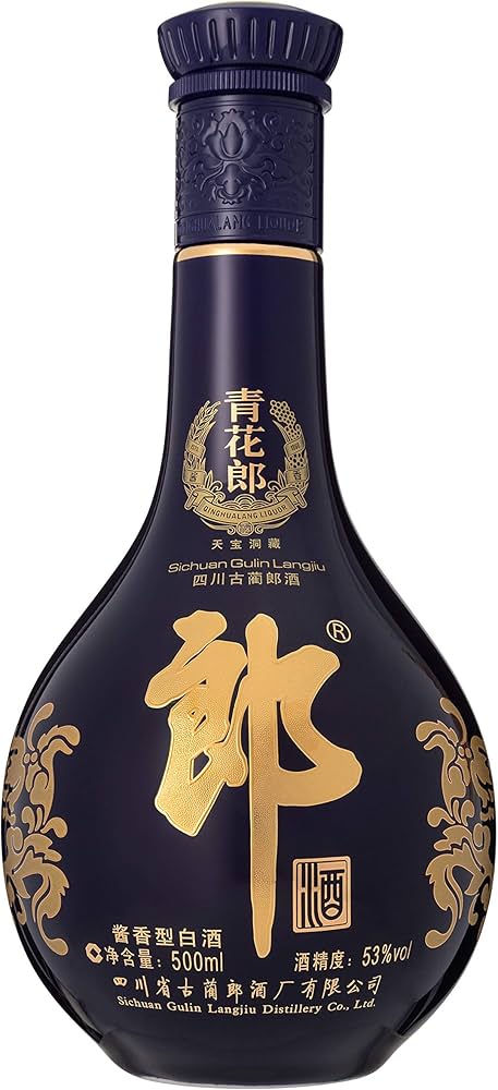 Amazon.co.jp: 中国白酒【醤香型白酒】 青花郎酒（あおはなろうしゅ