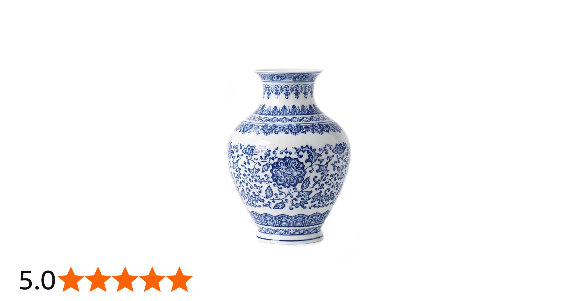 Amazon.co.jp: 青と白の花瓶、青の花瓶ホーム装飾、シノワズリー花瓶